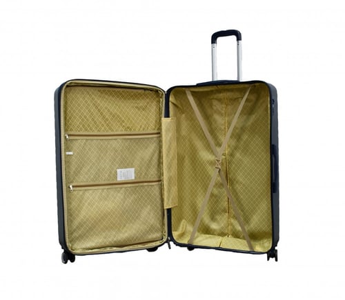 ستار لاين طقم شنط سفر فايبر بسحاب توسعة 5 قطع كحلي