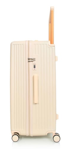 مورانو طقم شنط سفر فايبر يد عريض ثلاثة قطع لون بيج