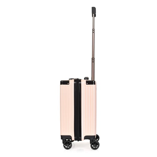 مورانو شنط سفر فايبر 18 أنش كبينة الطائرة وردي