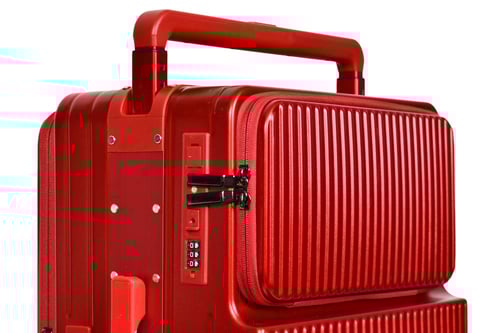 حقيبة سفر من مورانو 20 بوصه (أحمر)