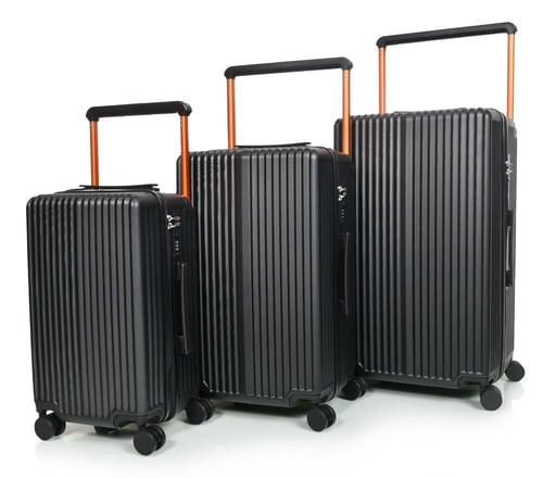 مورانو طقم شنط سفر فايبر يد عريض ثلاثة قطع لون اسو...