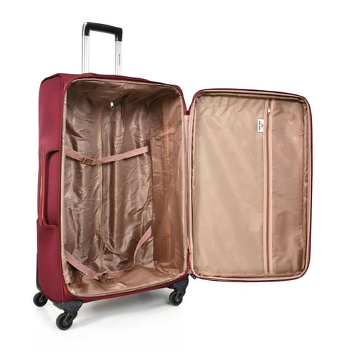 مورانو طقم شنط سفر قماش ثلاثة قطع أحمر