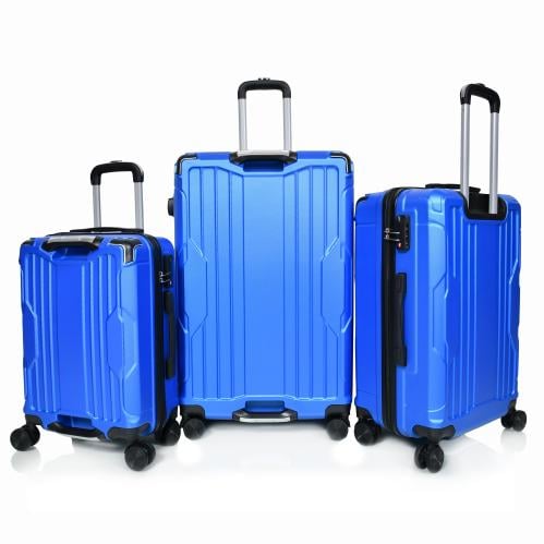 طقم شنط سفر مورانو فايبر بتصميم معينات احادية قوية...