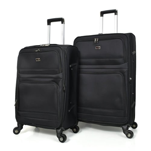 مورانو طقم شنط سفر قماش ثلاثة قطع أسود