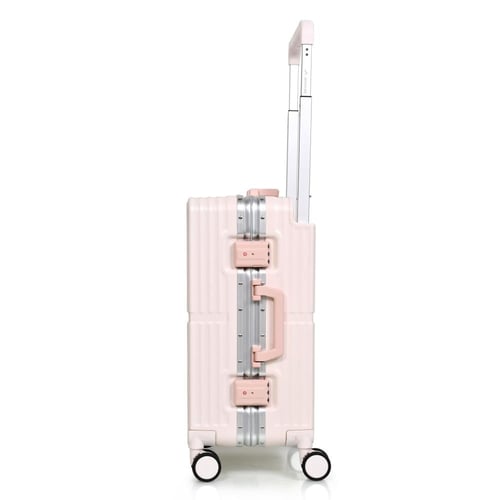 مورانو شنط سفر كبينة الومنيوم بدون سحاب 20 انش ورد...