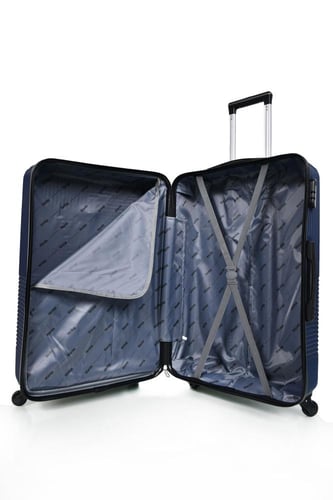 طقم شنط سفر من ويفز 3 قطع فايبر عصري أزرق