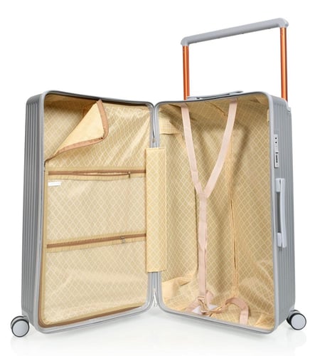 مورانو طقم شنط سفر فايبر يد عريض ثلاثة قطع لون سلف...