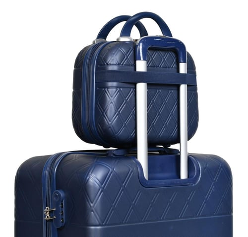 طقم شنط سفر مورانو فايبر 4 قطع أزرق