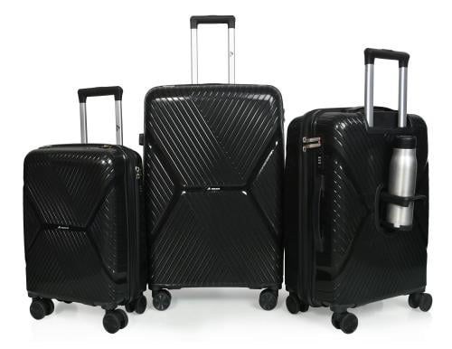 طقم شنط سفر مورانو 3 قطع بولي بروبلين (PP) ضد الكس...