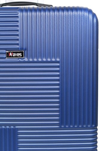 طقم شنط سفر من ويفز 3 قطع فايبر عصري أزرق