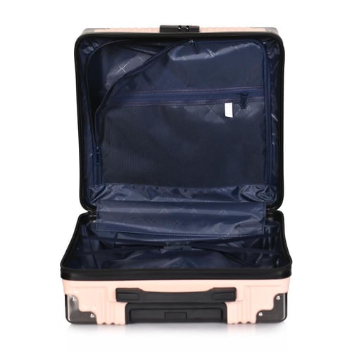 مورانو شنط سفر فايبر 18 أنش كبينة الطائرة وردي