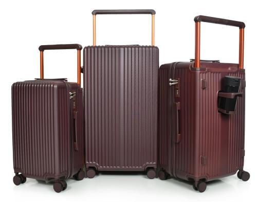 مورانو طقم شنط سفر فايبر يد عريض ثلاثة قطع لون كوف...