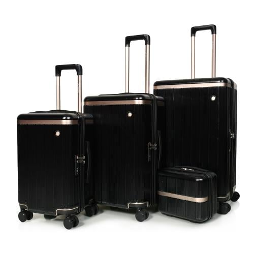 مورانو سبشل طقم شنط سفر فايبر اربع قطع اسود