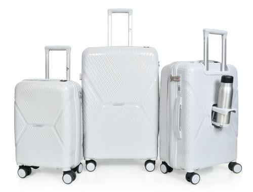 طقم شنط سفر مورانو مصنوع من البولي بروبلين 3 قطع س...