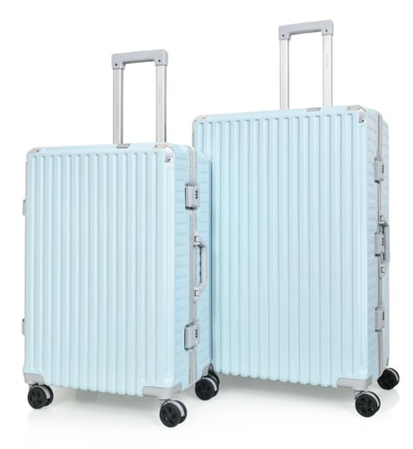 مورانو طقم شنط سفر المنيوم و فايبر ثلاثة قطع تصميم...