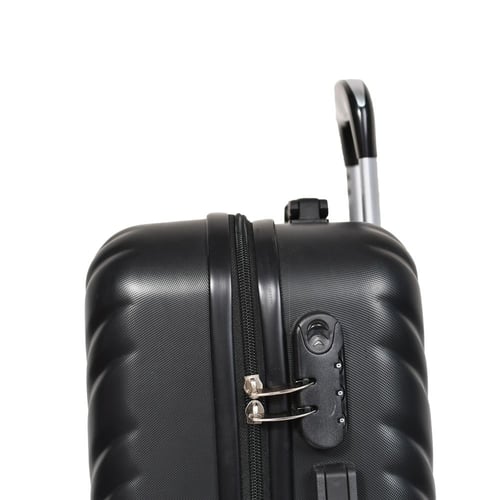 مورانو شنط سفر فايبر 20 أنش كبينة الطائرة أسود