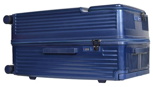 مورانو طقم شنط سفر فايبر يد عريض ثلاثة قطع لون أزر...