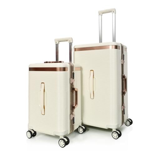 طقم شنط سفر فايبر الومينيوم من مورانو فاخر 2 قطع ل...