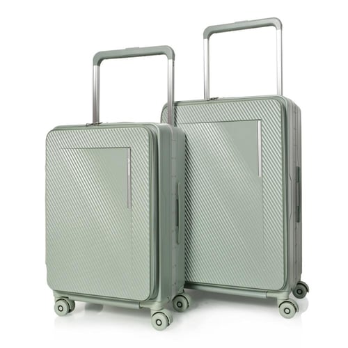 مورانو طقم شنط سفر فايبر الومينيوم يد عريض ثلاثة ق...