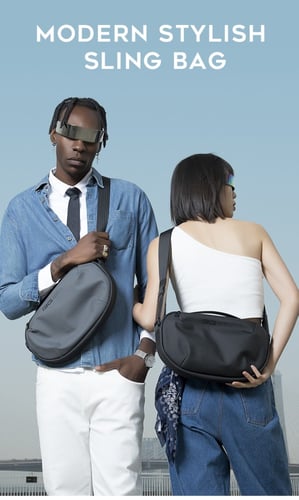 شنطة كاجوال من بانج اكسفورد للرجال أسود