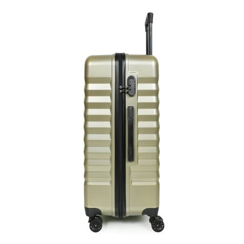 مورانو طقم شنط سفر فايبر لون أخضر زيتي مكون من 3 ح...