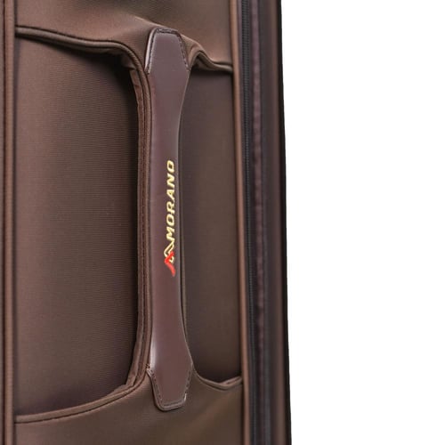 مورانو طقم شنط سفر قماش ثلاثة قطع بني