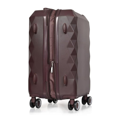 شنط سفر مورانو فايبر مكونة من 4 قطع فاخره لون عودي...