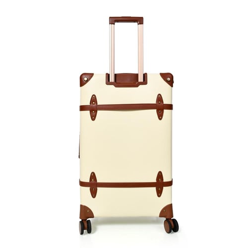 طقم شنط سفر كلاسيك جلد بلكامل مورانو اربع قطع بيج...