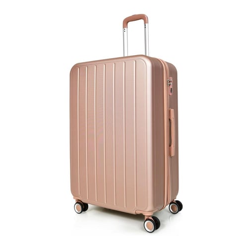 مورانو طقم شنط سفر فايبر اربع قطع روز جولد