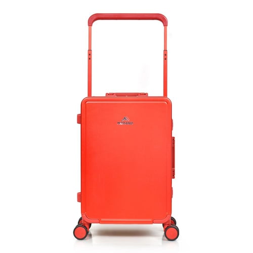 مورانو شنط سفر كبينة الومنيوم بدون سحاب 20 انش أحم...