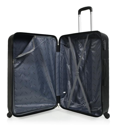 طقم شنط سفر مورانو فايبر 4 قطع لون أسود