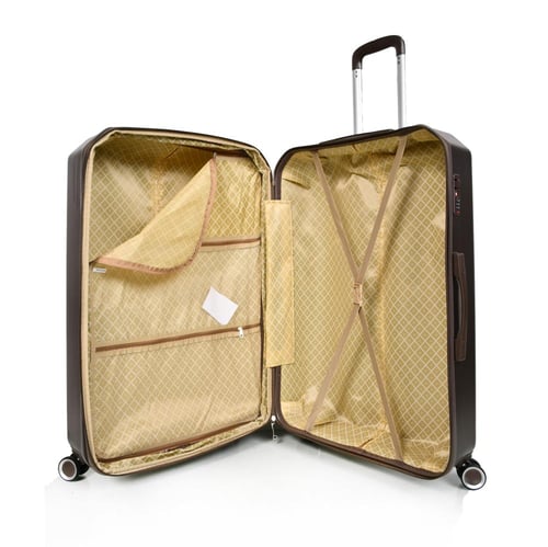 مورانو طقم شنط سفر فايبر من 5 قطع متين بني