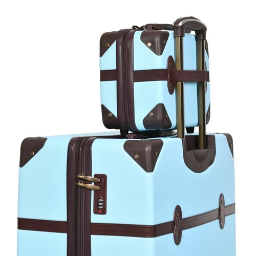 طقم شنط سفر كلاسيك مورانو من7 قطع فايبر و جلد فاخر...