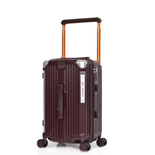 مورانو شنط سفر فايبر 20 أنش كبينة الطائرة عنابي