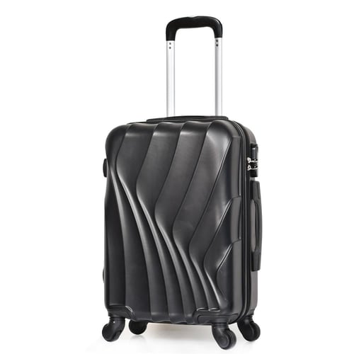 مورانو شنط سفر فايبر 20 أنش كبينة الطائرة أسود