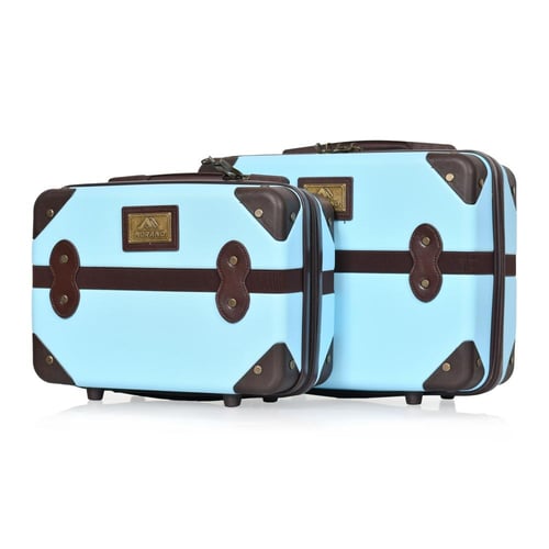 طقم شنط سفر كلاسيك مورانو من7 قطع فايبر و جلد فاخر...