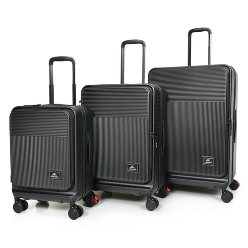 مورانو طقم شنط سفر لون روز قولد مكون من 3 حقائب أس...