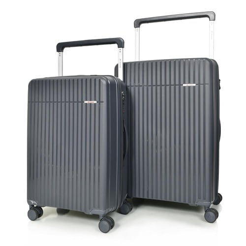 مورانو شنط سفر 3 حقائب لون رصاصي ضد الكسر مصنوع من...