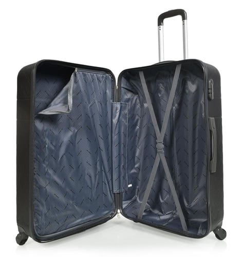 طقم شنط سفر مورانو فايبر 4 قطع لون رمادي