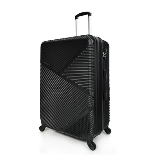 مورانو طقم شنط سفر فايبر 3 قطع مخطط اسود