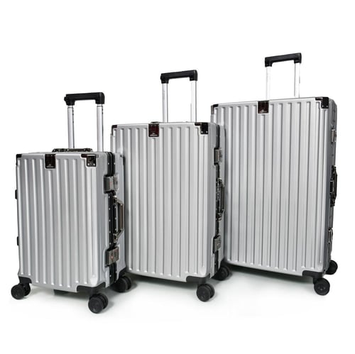 مورانو طقم شنط سفر الومنيوم ثلاثة قطع تصميم أنيق و...