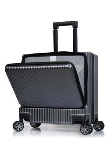 مورانو شنط سفر فايبر 18 أنش كبينة الطائرة رمادي