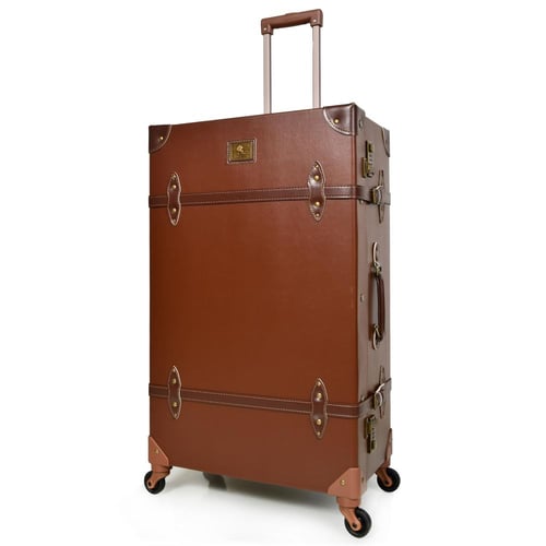 مورانو طقم شنط سفر كلاسيك جلد بلكامل اربع قطع بني