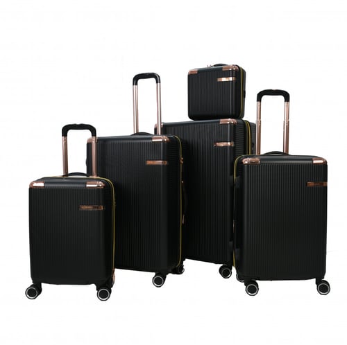 طقم شنط سفر مورانو فايبر من 4 قطع مع شنطة مكياج تص...