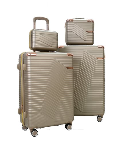 شنط سفر مورانو الفاخر اربعة قطع مع قطعتين مكياج جو...