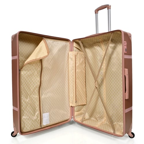 طقم شنط سفر كلاسيك مورانو من7 قطع فايبر و جلد فاخر...