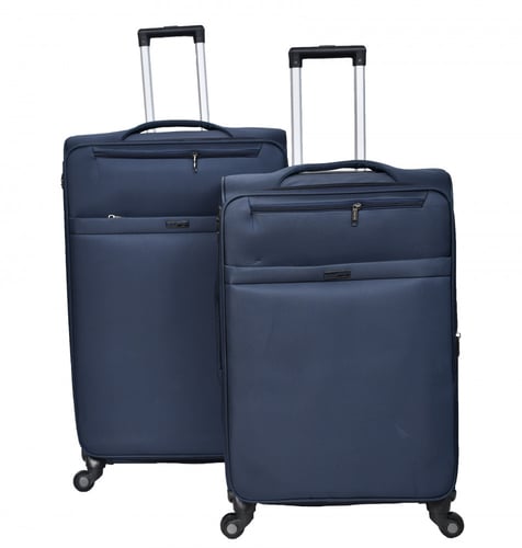 طقم حقائب سفر ماركة مورانو قماش ريشة 4 قطع مقاس 32...