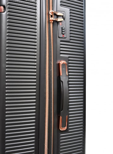 طقم شنط سفر من مورانو 4 قطع مع شنط مكياج فاخرة رصا...