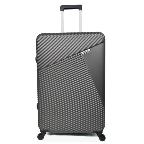 ويفز طقم شنط سفر 3 قطع فايبر فاخر مخطط عصري رمادي