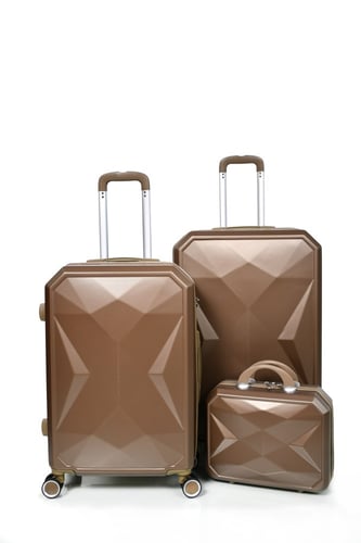 طقم شنط سفر من مورانو 4 قطع مع شنط مكياج بتصميم هن...